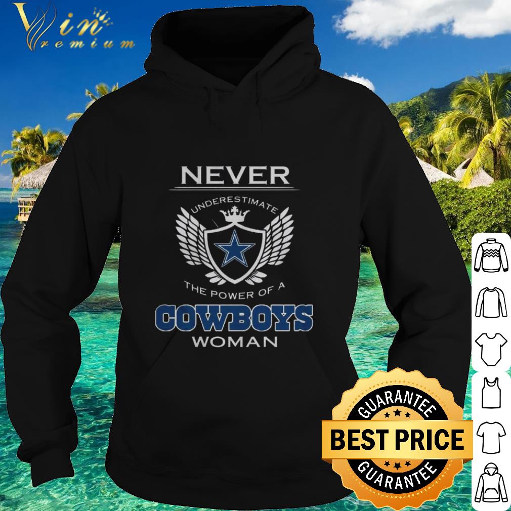 Original Never Underestimate The Power Of A Dallas Cowboys Woman shirt