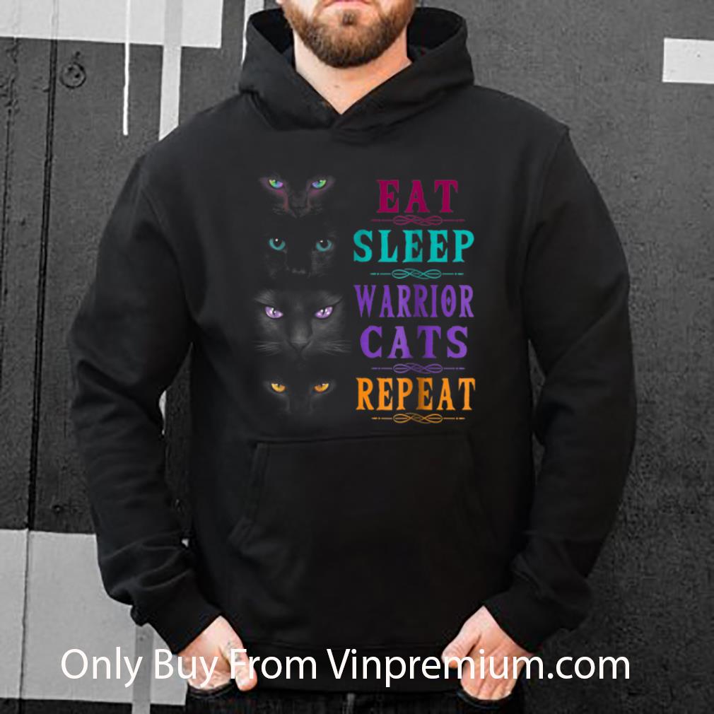Premium Eat Sleep Warrior Cats Repeat shirt