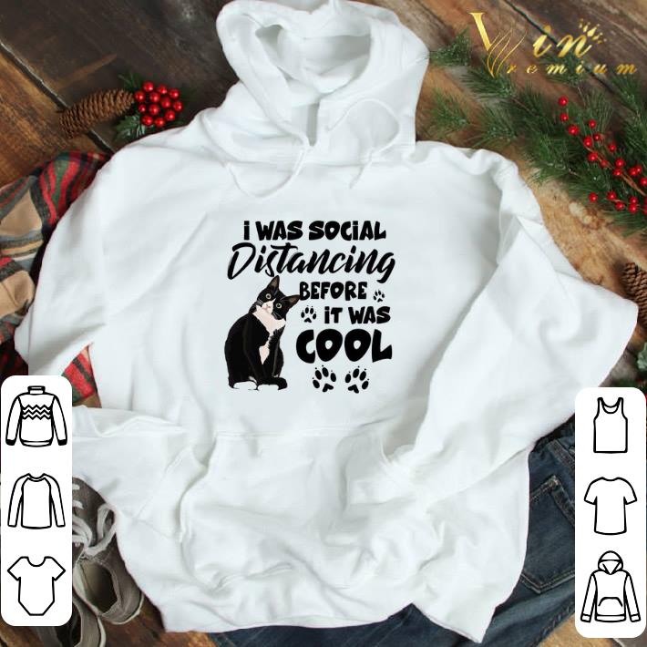 Cat Mom I Was Social Distancing Before It Was Cool shirt