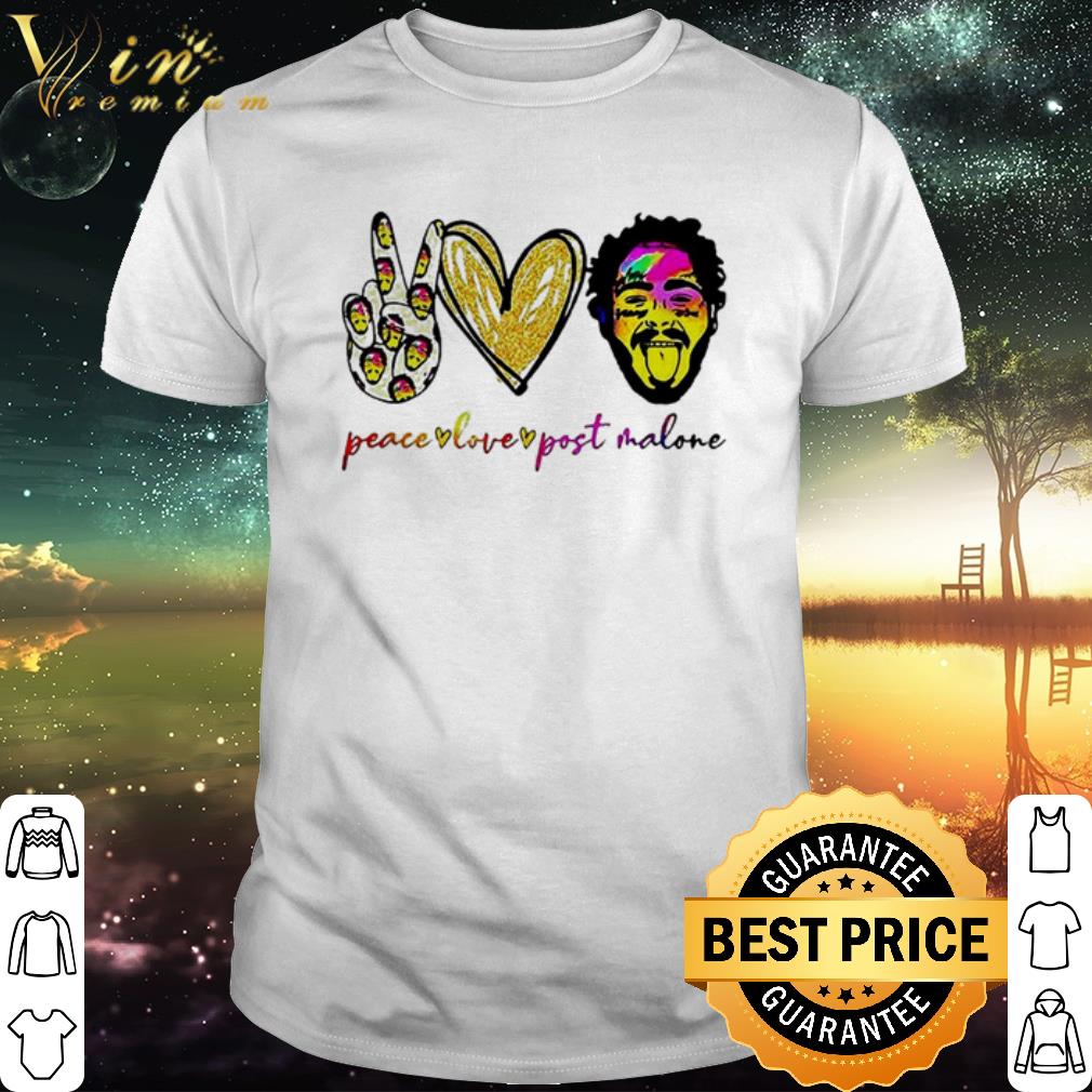 Official-Peace Love-Post-Malone-Shirt