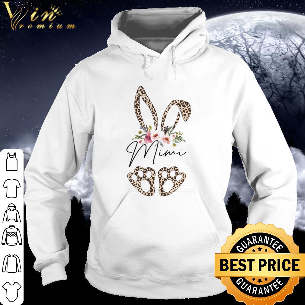 Best Leopard Bunny Mimi Easter Day Rabbit Eggs Flower Floral shirt