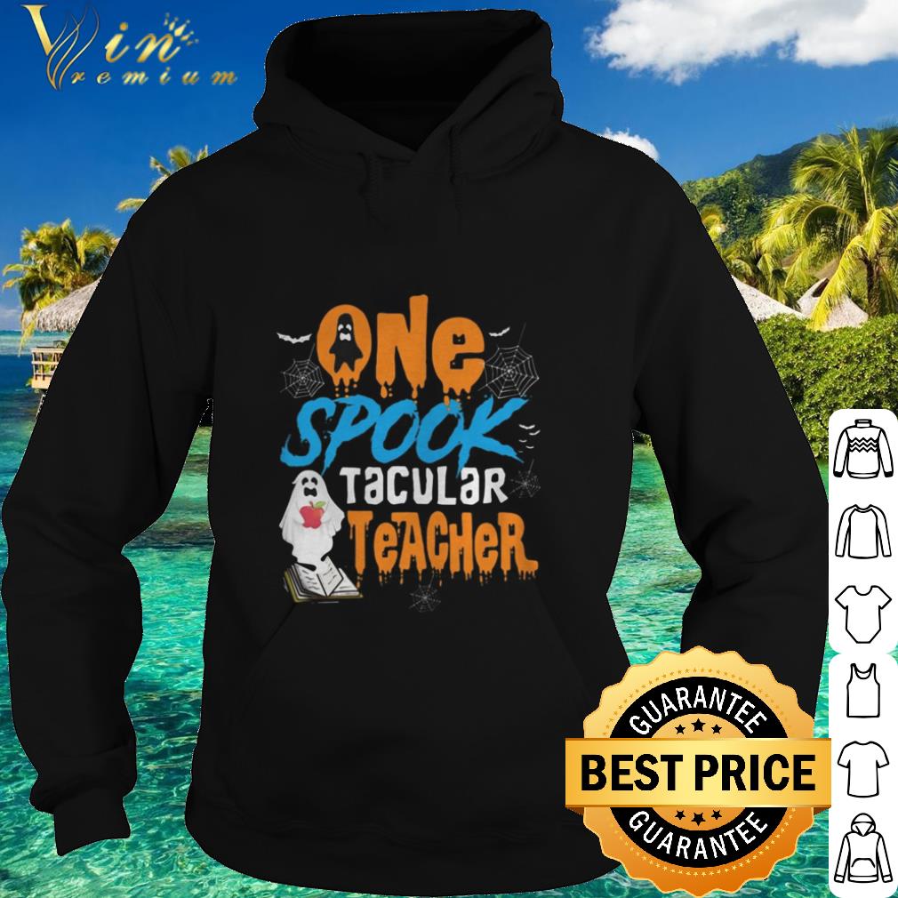Cool One Spooktacular Teacher Halloween Ghost School shirt