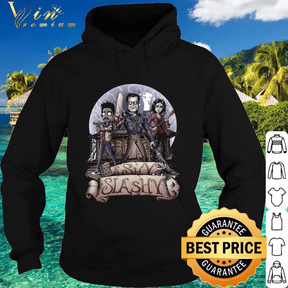 Best Ashy Slashy Wood House Lady And Man Moonlight Halloween shirt