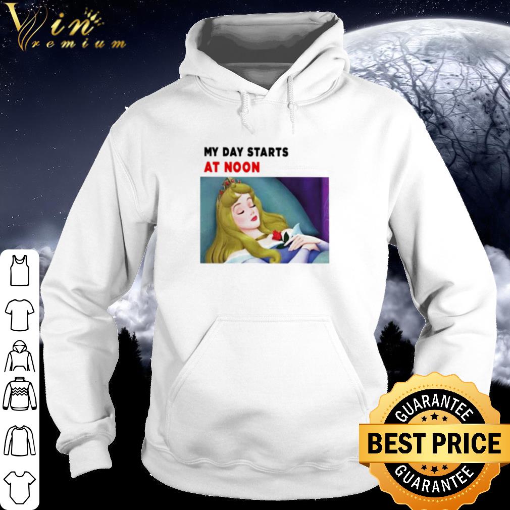 Best Aurora My day starts at noon shirt