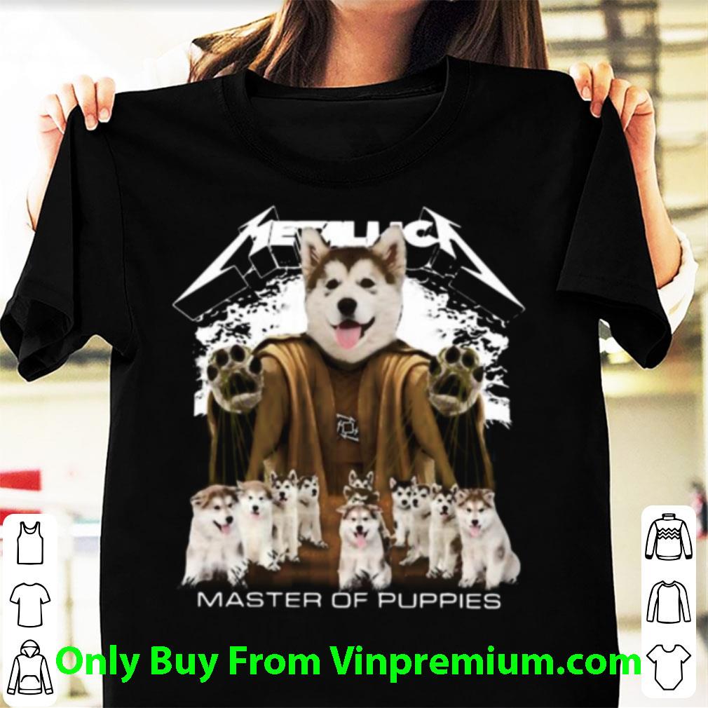 Official Husky Metallica Master Of Puppies shirt Official Husky Metallica Master Of Puppies shirt 1