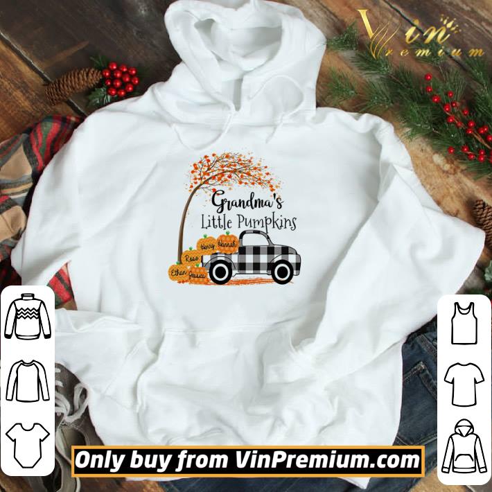 Autumn Grandmas little pumpkins Jessica Ethan Rose Henry Hannah shirt