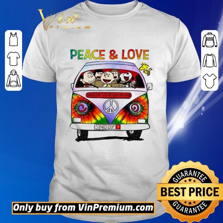 Snoopy and friends Peace and love shirt