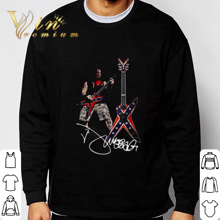 Dimebag Darrell Playing Guitar Signature Pantera Damageplan shirt
