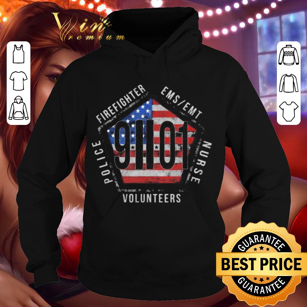 Firefighter Ems Emt Nurse Volunteers Police 9 01 American Flag shirt