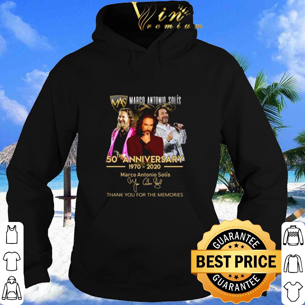 Premium Marco Antonio Solís 50th anniversary 1970 2020 thank you for the memories shirt