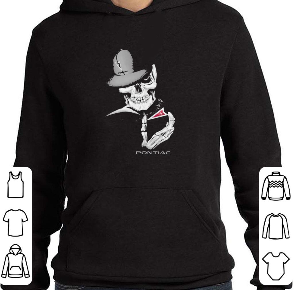 Nice Skeleton skull pontiac logo shirt