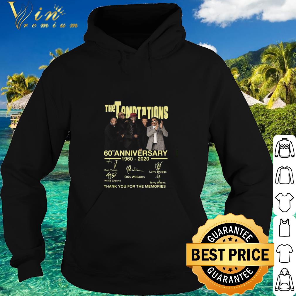 Nice The Temptations 60th Anniversary 1997-2020 Signatures shirt