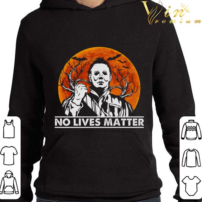 Michael Myers No Black Lives Matter Halloween Moon Sunset shirt