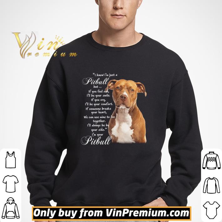 I know I’m just a Pitbull but if you feel sad I’ll be your smile shirt