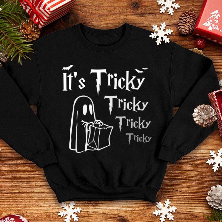 Hot It's Tricky Halloween Ghost Trick or Treat shirt
