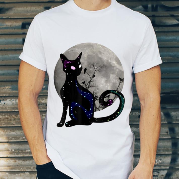 Original Halloween Cat Scary Black Cat Gothic Looking Halloween Cat shirt