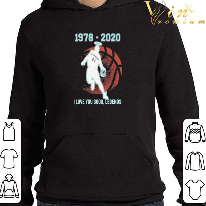 Black Mamba 24 1978 2020 I love 3000 Legends shirt 3 Black Mamba 24 1978 2020 I love 3000 Legends shirt