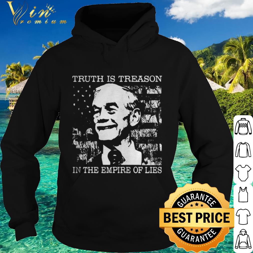 Premium Ron Paul Truth is treason in the empire of lies American Flag shirt