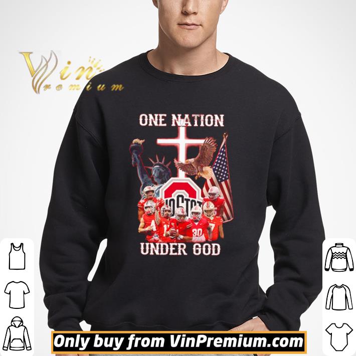Ohio State Buckeyes Irish one nation under god shirt