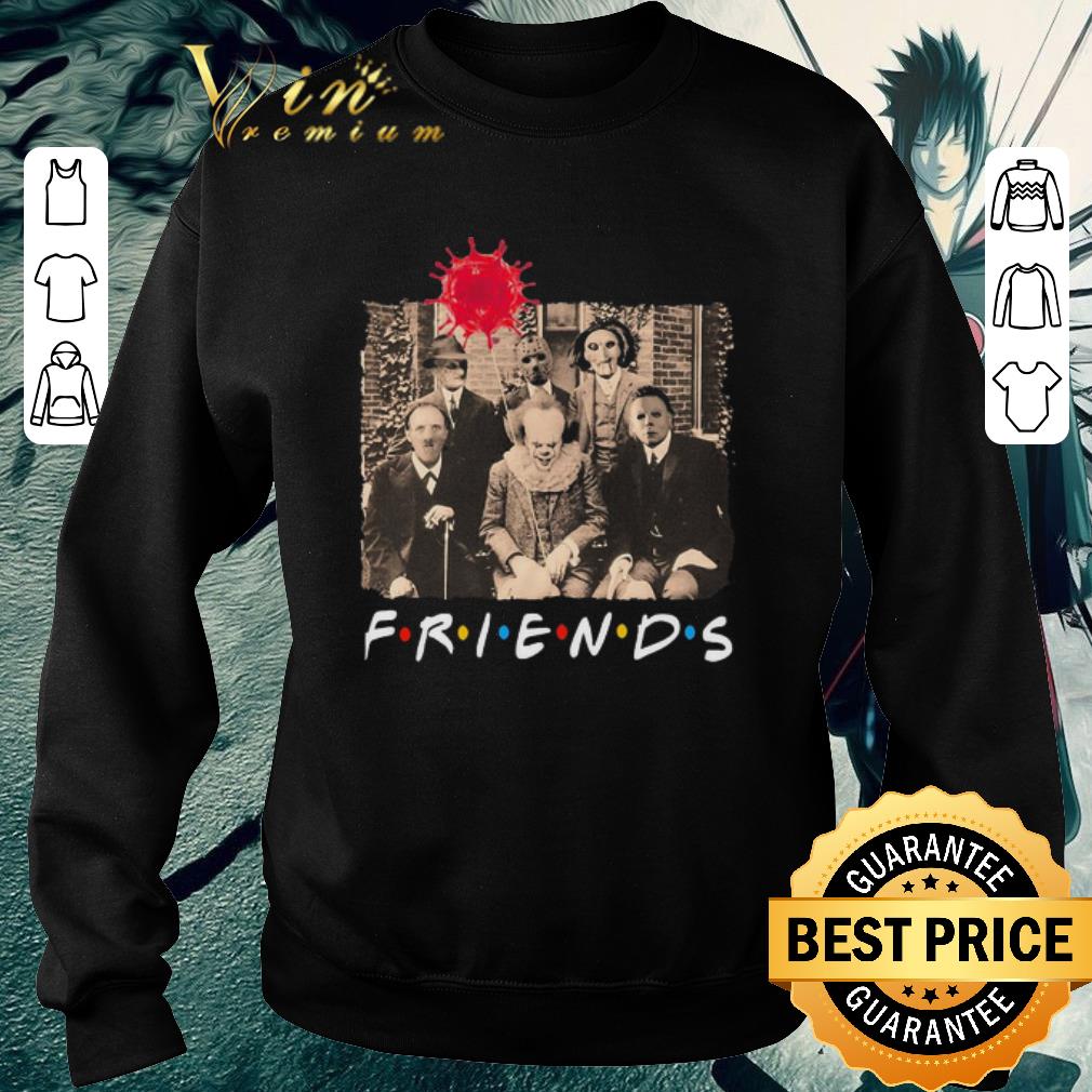 Funny Horror movie characters balloon Coronavirus Friends tv show shirt