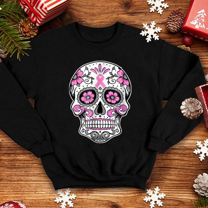 Premium Halloween The Breast Cancer Awareness-Sugar Skull shirt