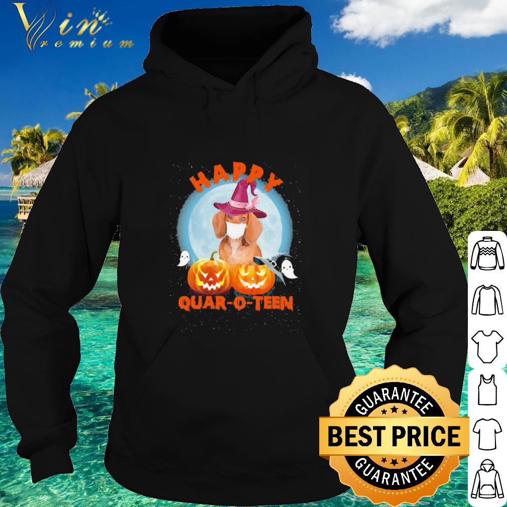 Original Dachshund Mask Happy Quarto Teen Pumpkin Halloween shirt