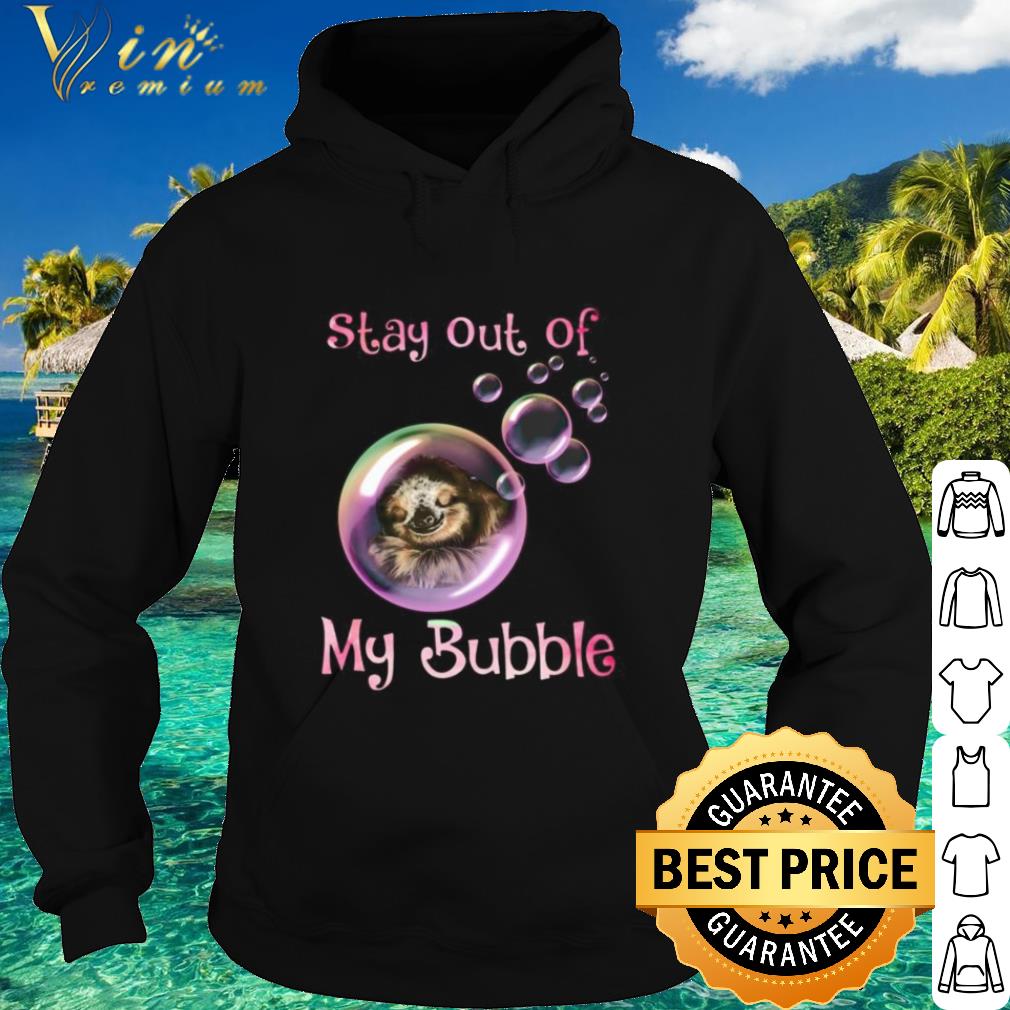 Official Sloth Sleeping Stay Out Of My Bubble Coronavirus shirt