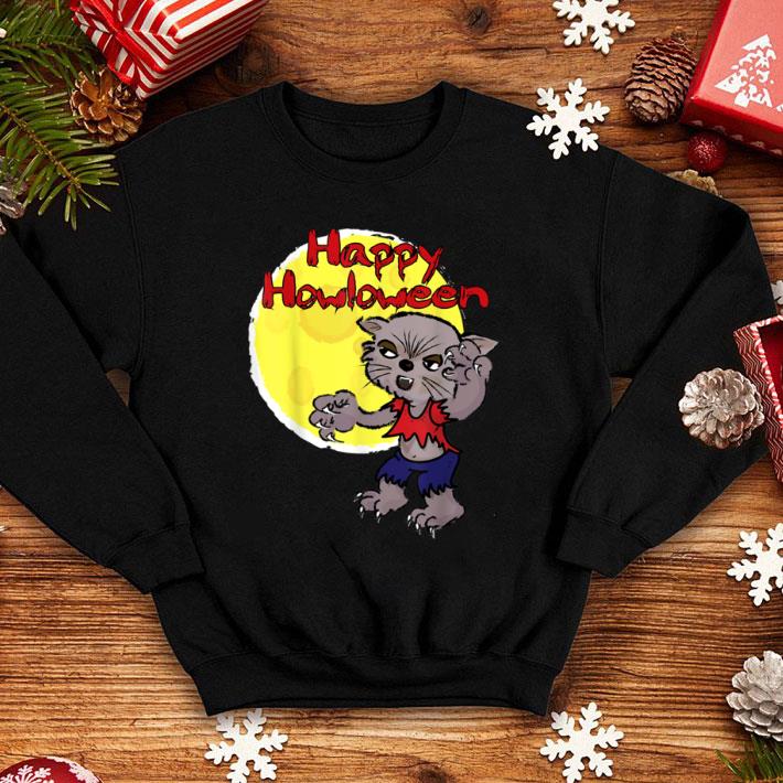 Awesome Halloween Moon & Werewolf Lover shirt