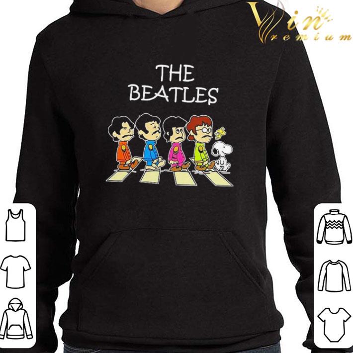 Snoopy Woodstock Peanuts The Beatles Abbey Road shirt 3 Snoopy Woodstock Peanuts The Beatles Abbey Road shirt