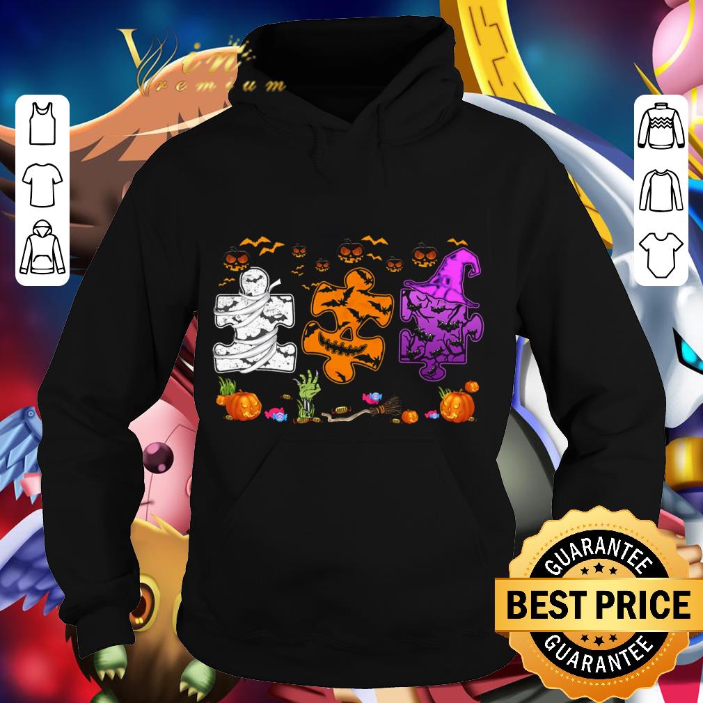 Funny Puzzle Autism Halloween shirt