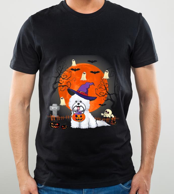 Official Bichon Frise Dog Witch Halloweens shirt