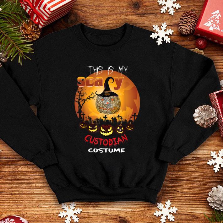 Top This is my scary CUSTODIAN Halloween Costume shirt