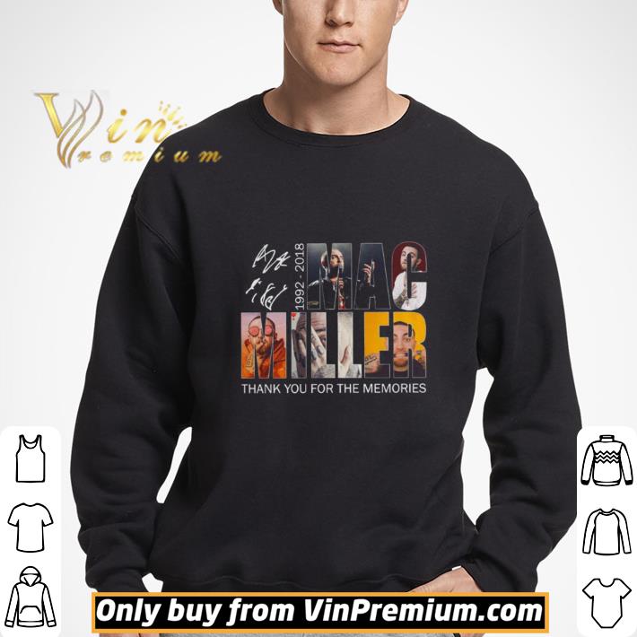 Mac Miller 1992 2018 Thank You For The Memories Signature shirt