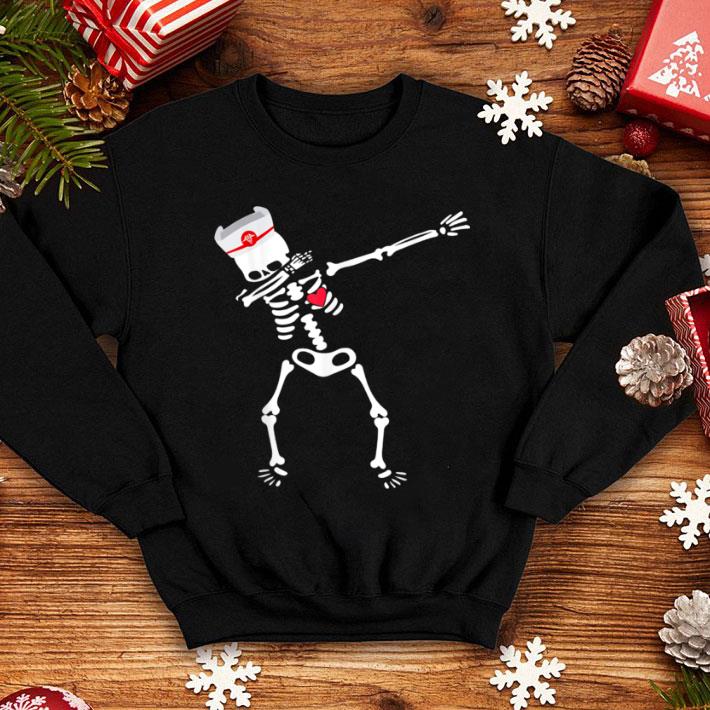 Official Dabbing skeleton Nurse Funny Halloween shirt