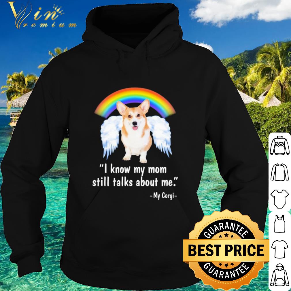 Premium I Know My Mom Still Talks About Me Angel shirt