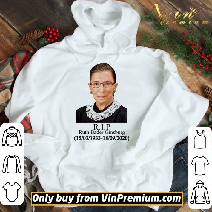 Ruth Bader Ginsburg R.I.P 1933-2020 shirt