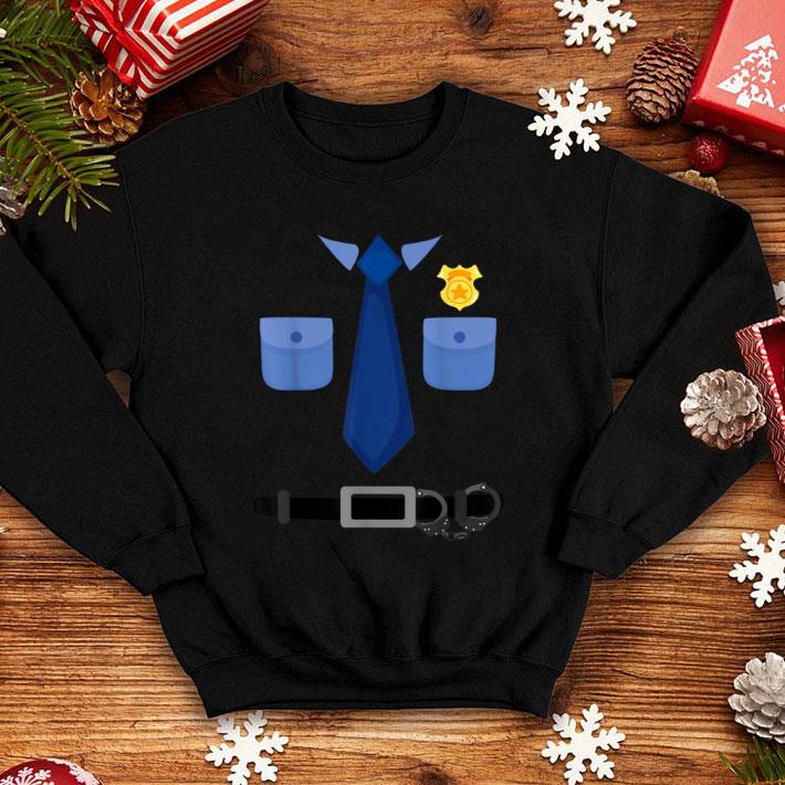 Hot Cute Halloween Police Costume Men Women Kid shirt