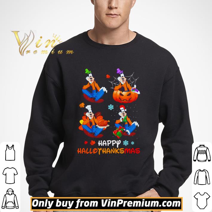 Goofy happy HalloThanksMas shirt