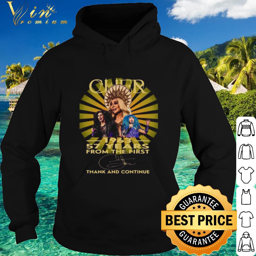 Nice Cher 1963-2020 57 years from the first thank and continue signature shirt