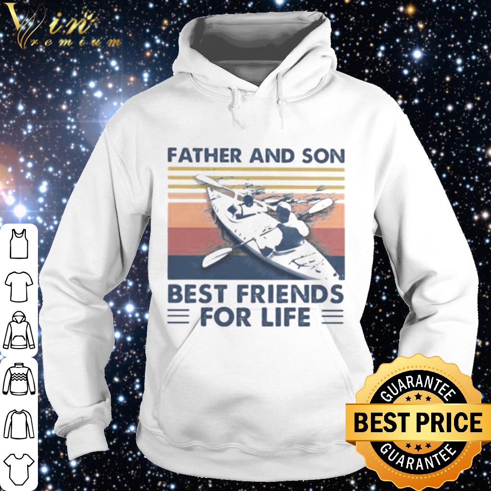 Official Kayaking Father and son best friends for life vintage shirt