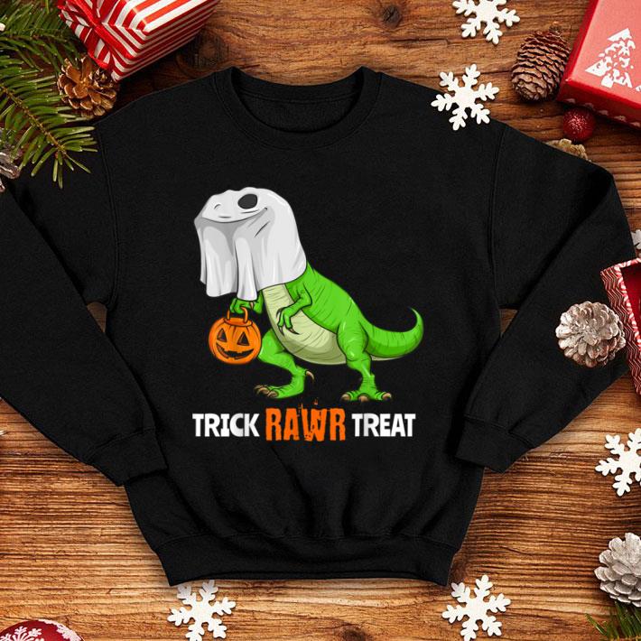 Premium Halloween T Rex Dinosaur Ghost Trick RAWR Treat Funny Cute shirt