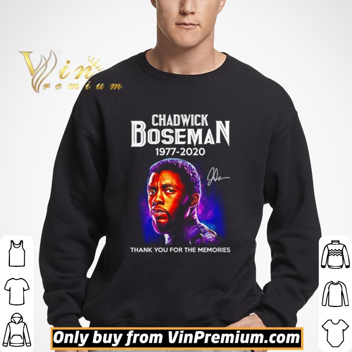 Thank you for the memories Chadwick Boseman 1977-2020 signature shirt