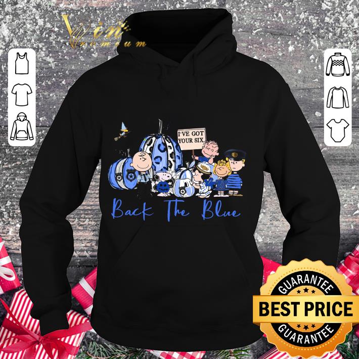 Hot Charlie Brown and friends back the blue i've got your six shirt