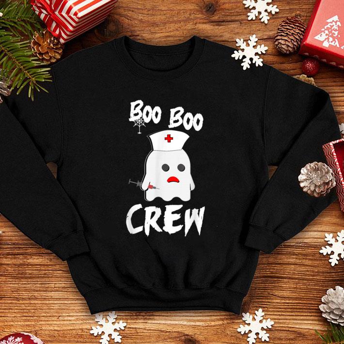 Nice Funny Halloween Ghost Nurse Costume Boo Boo Crew shirt