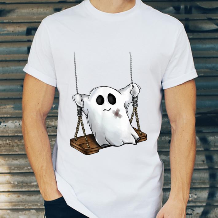 Official Ghost on a Swing Cute Halloween Costume Kids, Youth shirt