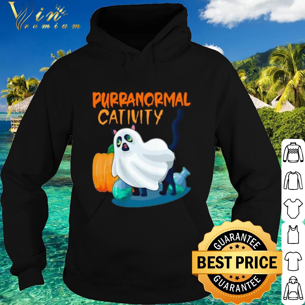 Nice Boo Ghost Cat Purranormal Activity Halloween shirt