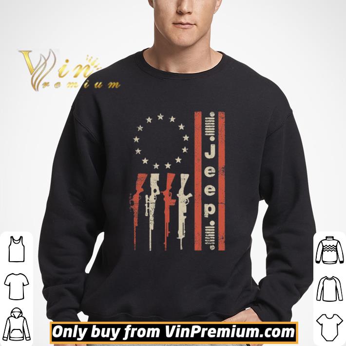 Guns vintage american flag shirt
