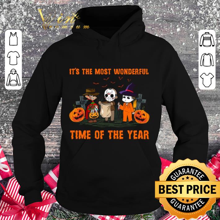 Awesome It's the most wonderful time of the year horror characters shirt 3 Awesome It's the most wonderful time of the year horror characters shirt