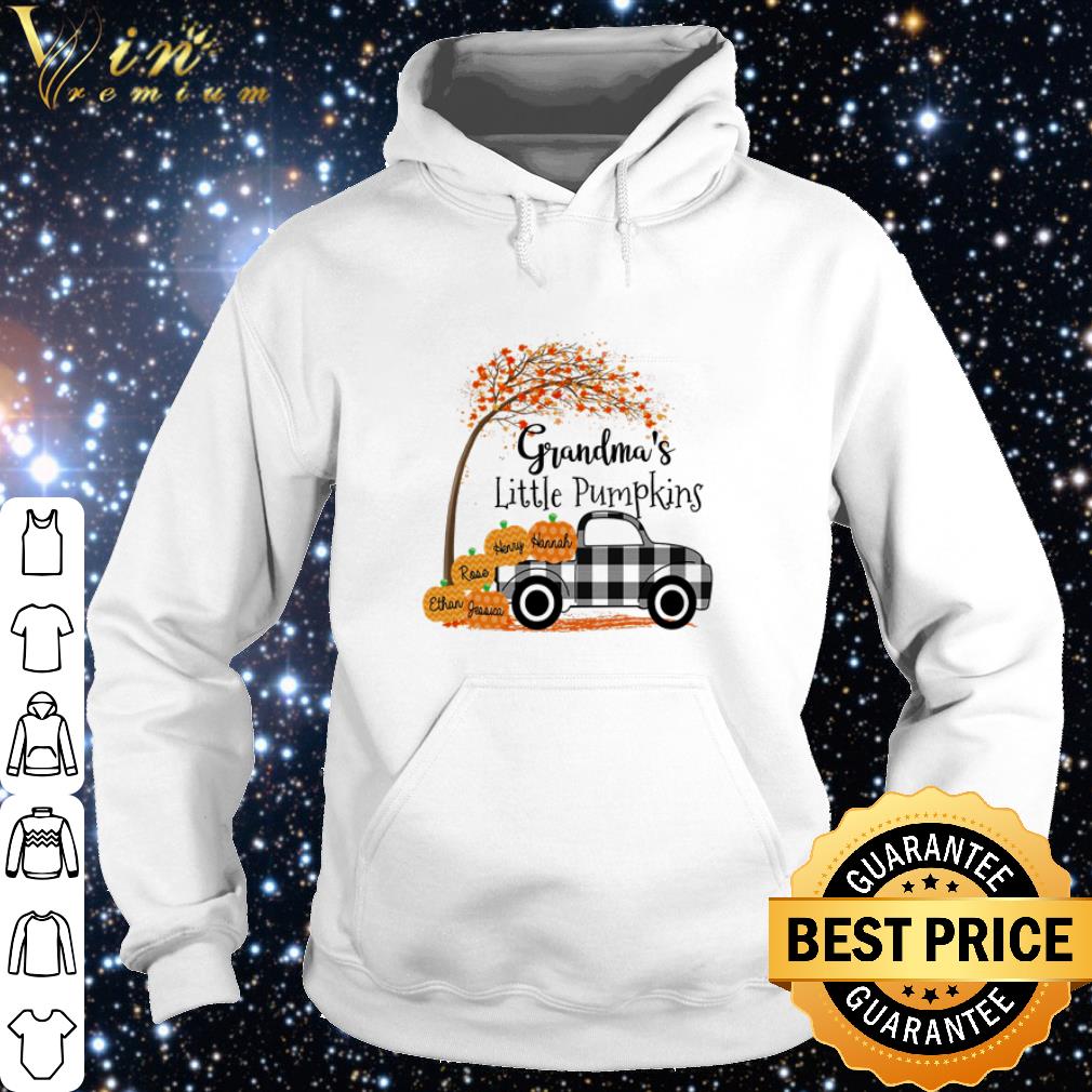 Premium Autumn Grandma’s little pumpkins Jessica Ethan Rose Henry Hannah shirt