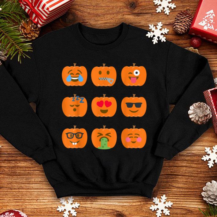 Original Pumpkin Emoji Funny Halloween Group Costume shirt
